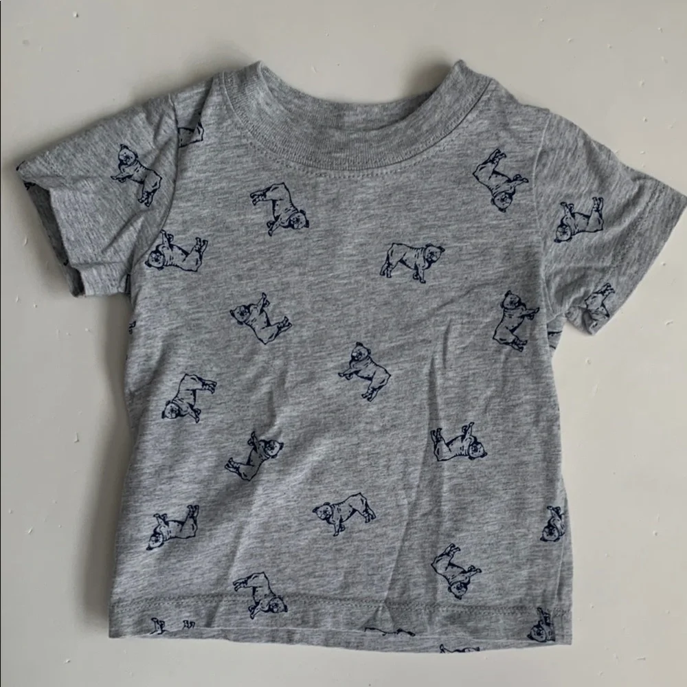 Carter’s Denim Overalls and Gray T-Shirt Set 6 Months